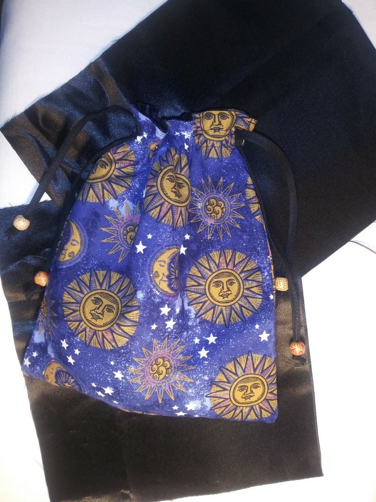 Celestial Sun and Moon tarot bag