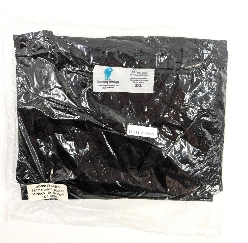 NOS! Transforming Tech ESD Jacket, Lightweight Poly-Carbon Blend 3XL V-Neck