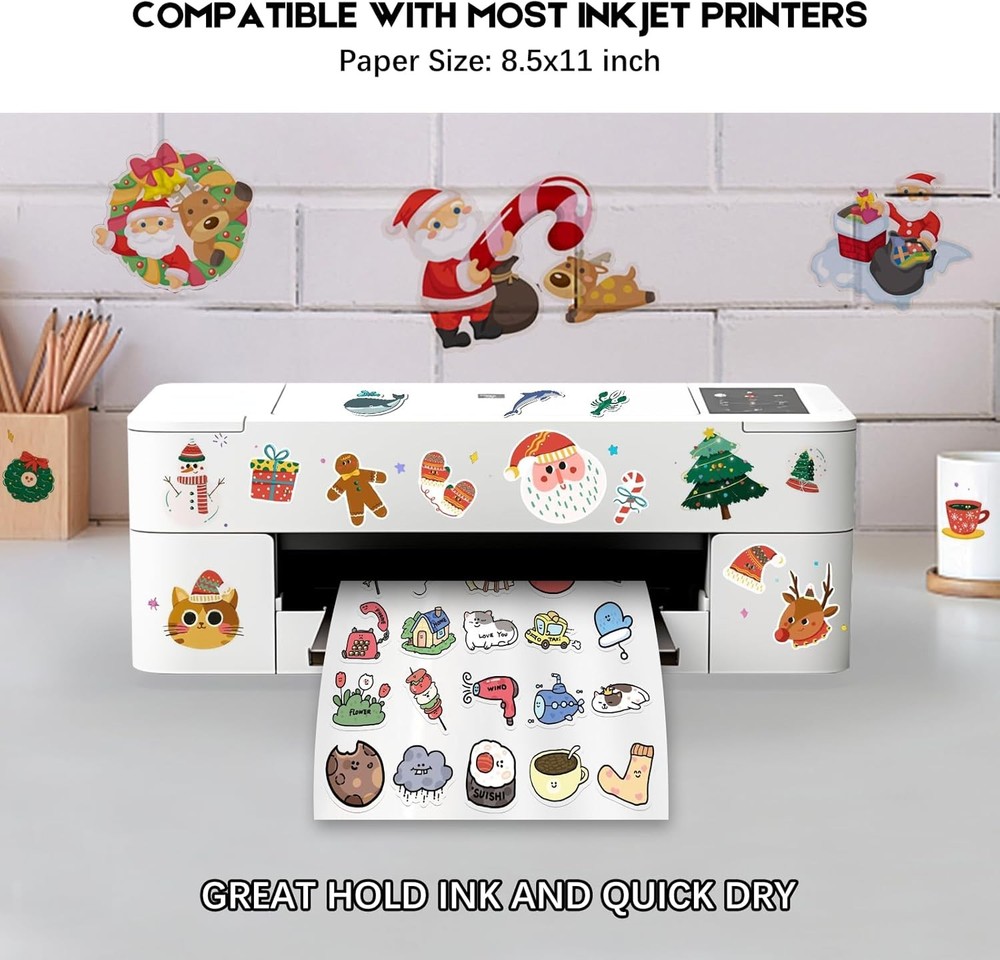 Printable Vinyl Sticker Paper 30 Sheets