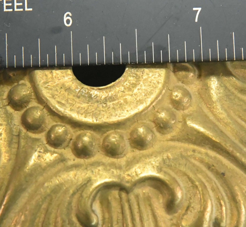 VINTAGE SOLID BRASS CEILING CANOPY WITH DROP ROD