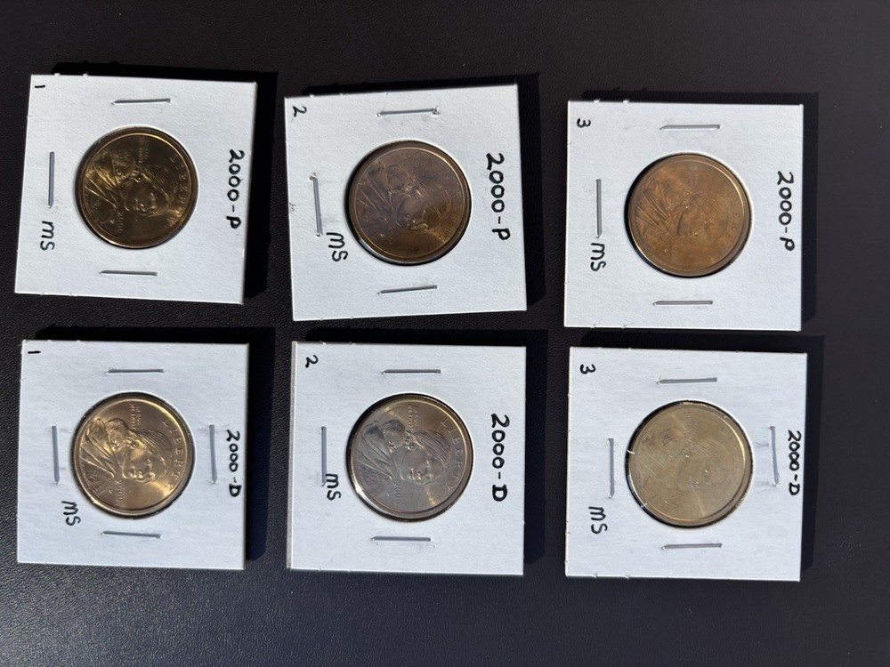 Sacagawea Dollars 2000 Three D Three P