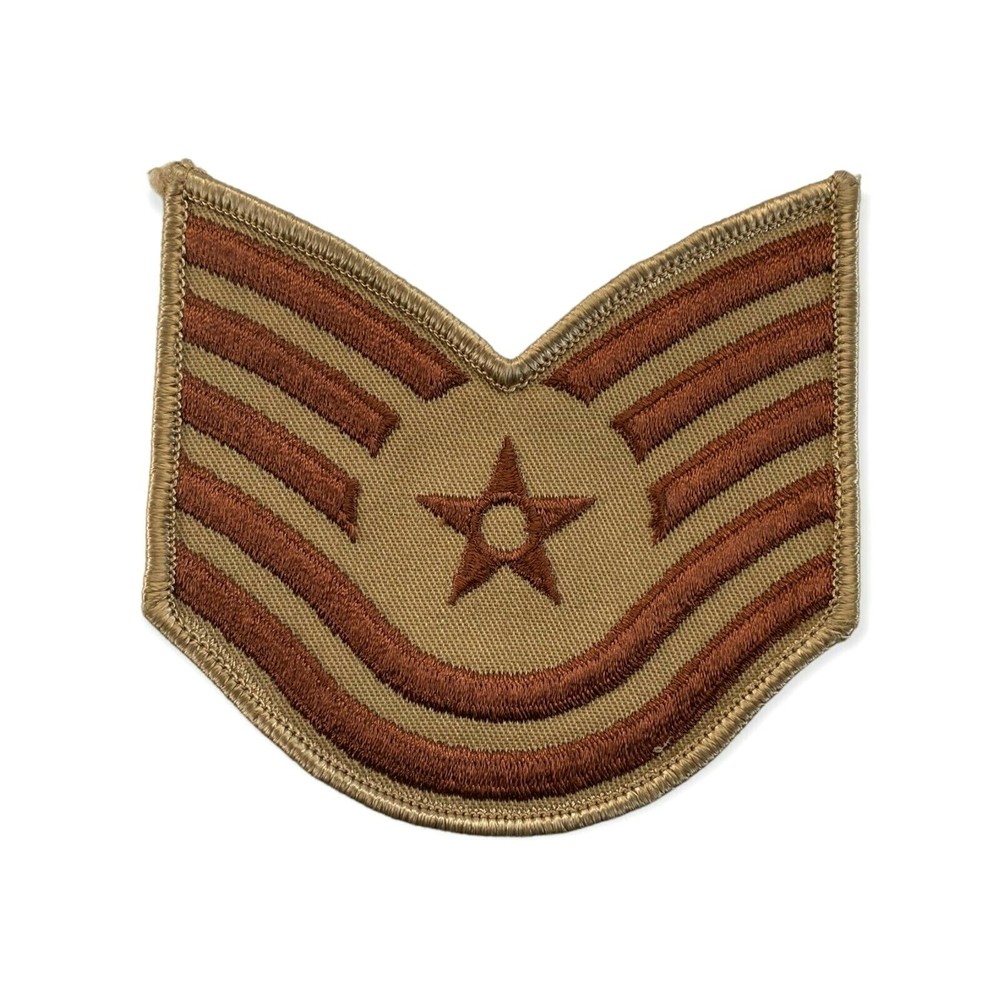 U.S. Air Force Technical Sergeant Desert Chevron Patch