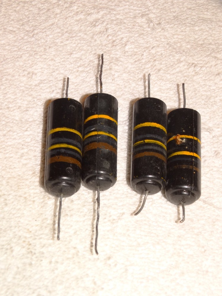 4 - Sprague Bumble Bee Capacitor Pulls .1 400v *Vintage* #4