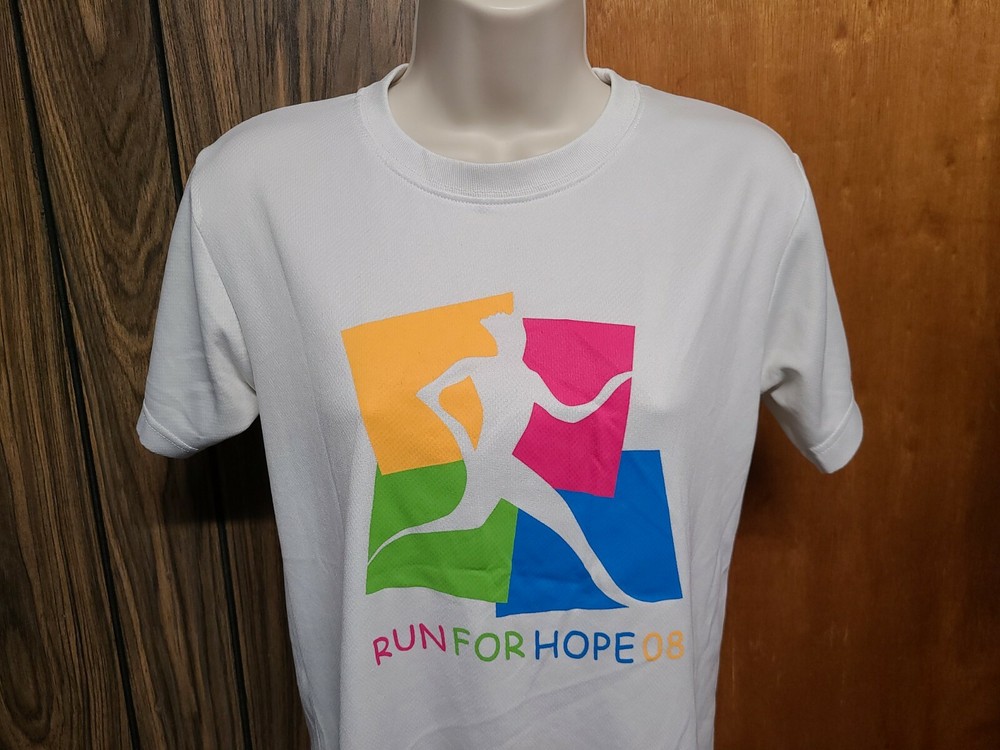 2008 Run for Hope Womens Medium White Jersey