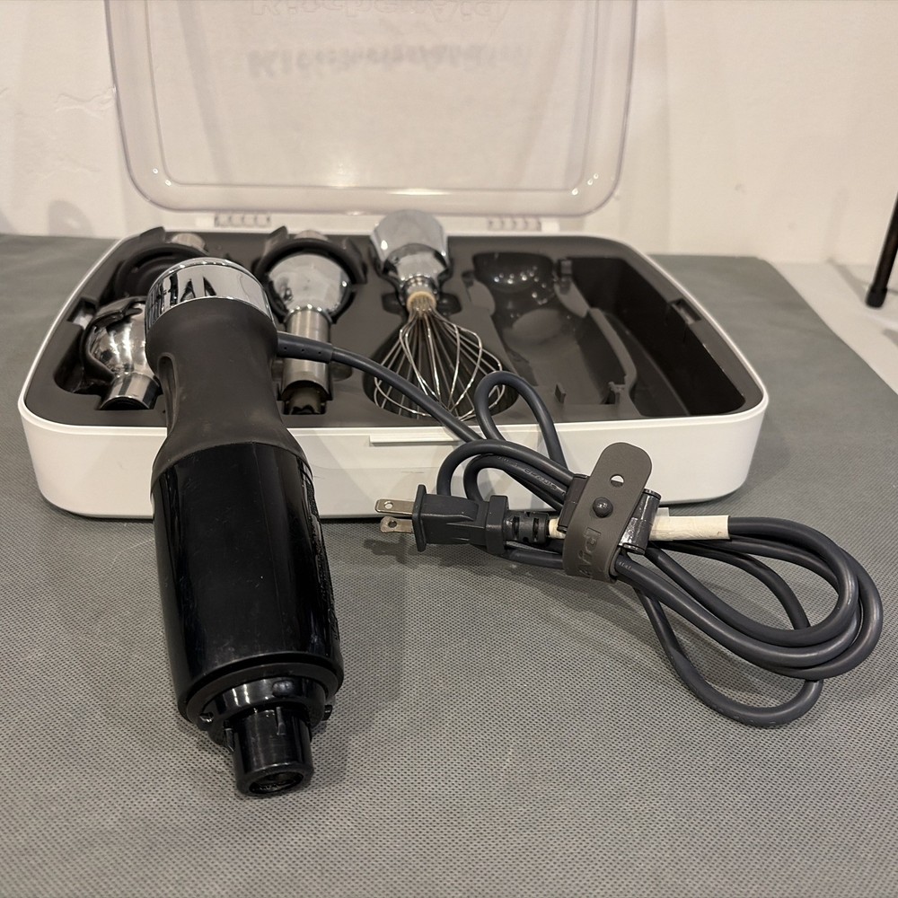 KitchenAid KHB2561 5-Speed Immersion Hand Blender Attachments & Case Tested Work