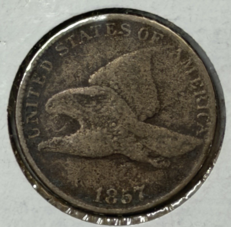 1857 1c Flying Eagle Cent Penny ** AE3211