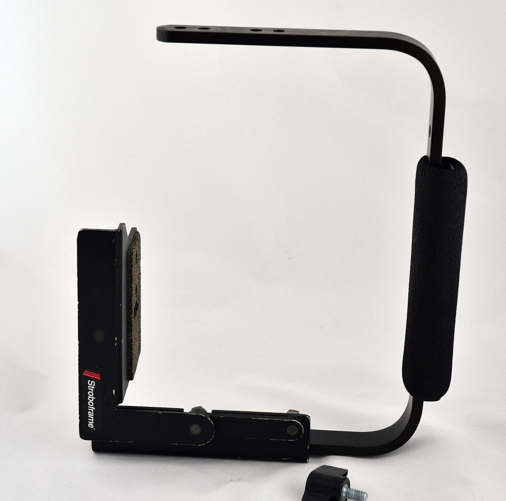 Stroboframe Camera Flip Flash Bracket – Adjustable L Bracket w/ Grip