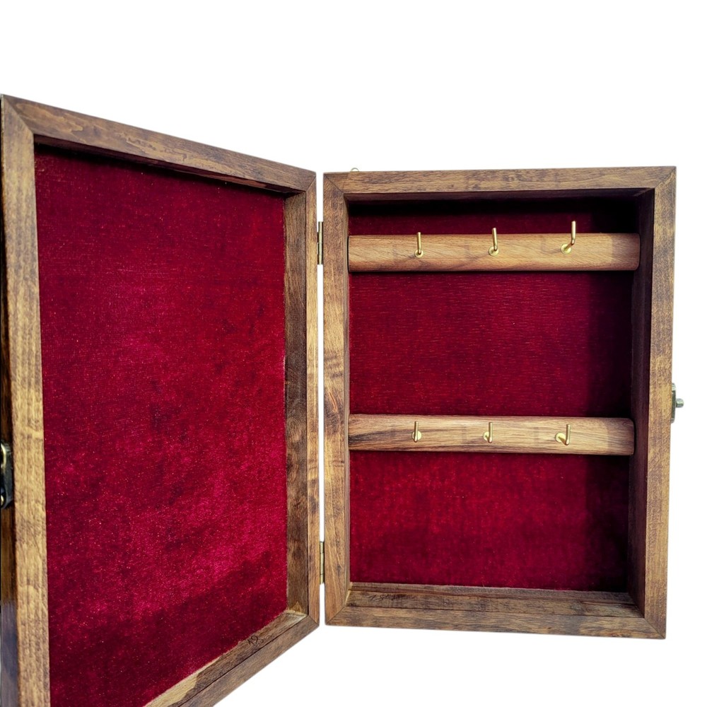 Wooden key storage box