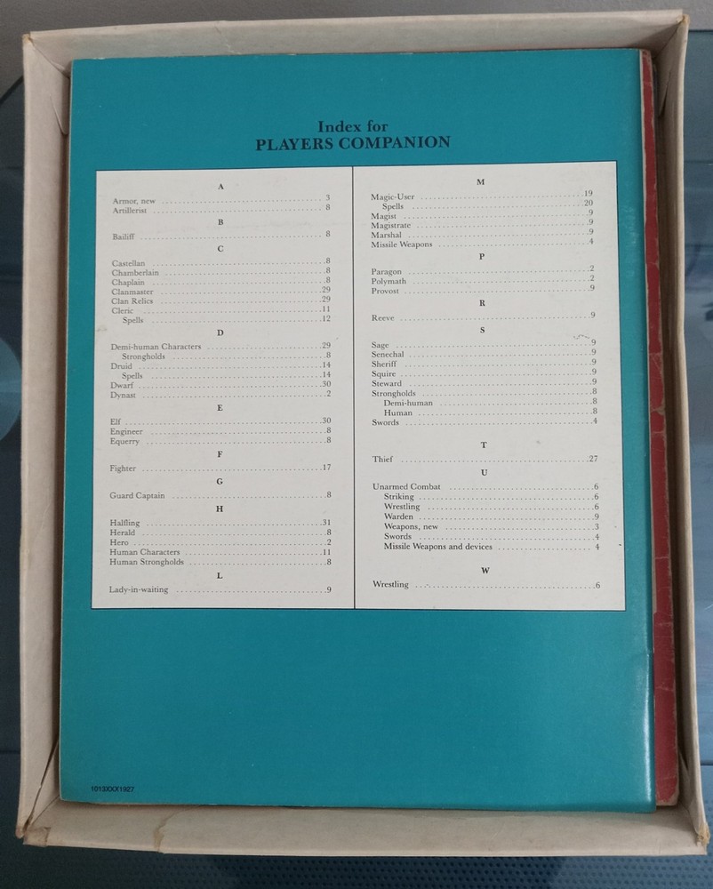 Dungeons & Dragons Fantasy Adventure Game Basic Set 1980 TSR