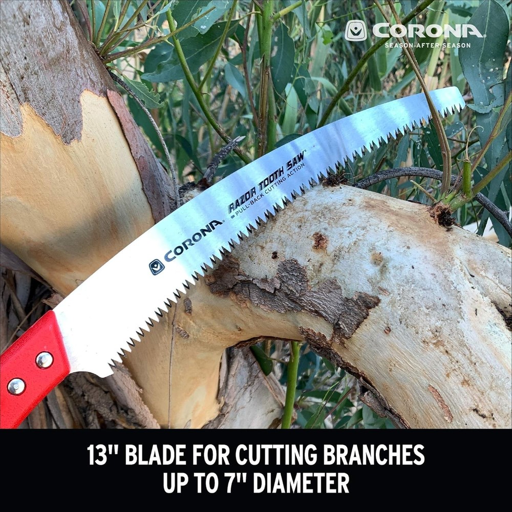 Corona Tools 13-Inch RazorTOOTH Pruning Saw | Tree Saw Designed for Single-Hand