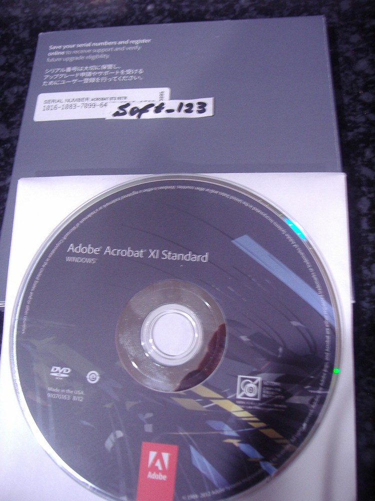Adobe Acrobat XI 11 Standard Full Version for Windows Licensed for 2 PCs