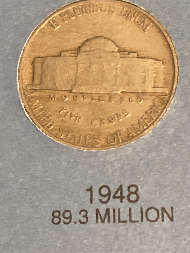 1948 D JEFFERSON NICKEL • #SN0302- VF