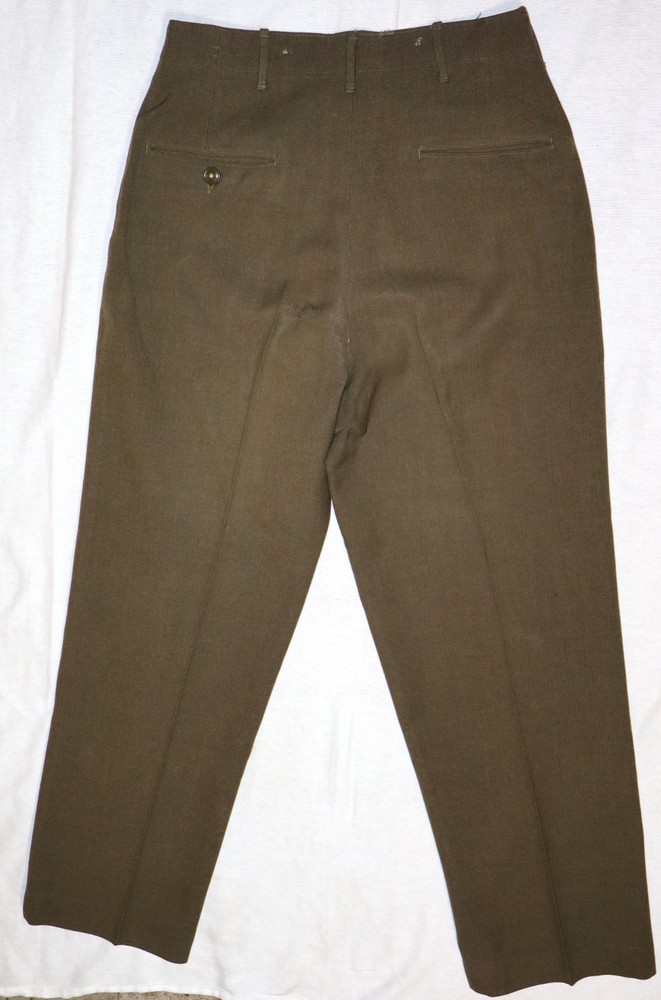 ORIGINAL WWII 1945 DATED WOOL COMBAT FIELD TROUSERS