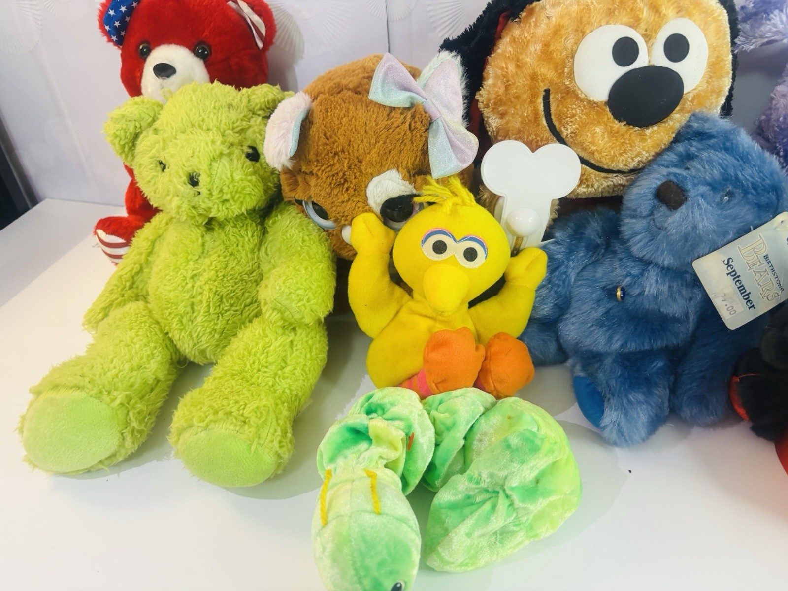 Boyds Bears Sesame Street Plush Toys Mixed Lot Teddy Bears Dog Bird 2000