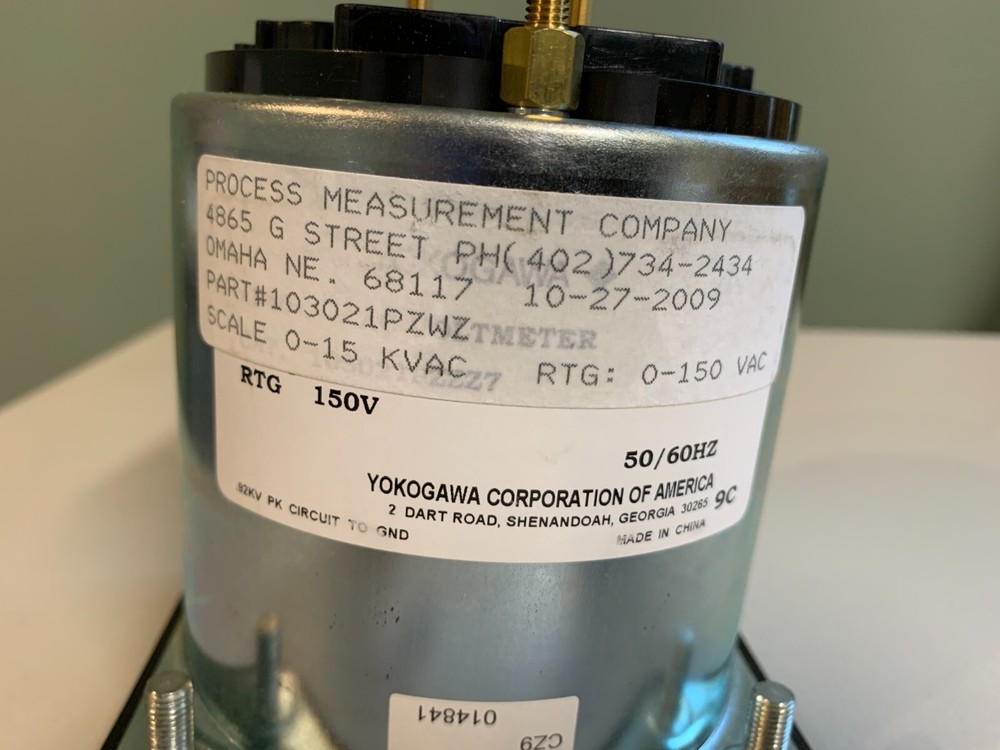 Yokogawa 103021PZWZ Panel Meter