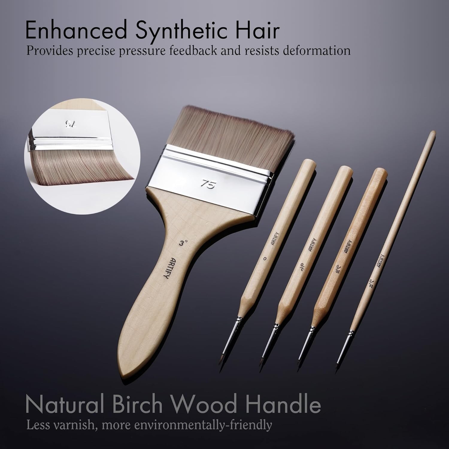 ARTIFY 30-Piece Expert Paint Brush Set, with Canvas Roll and Palette Knife