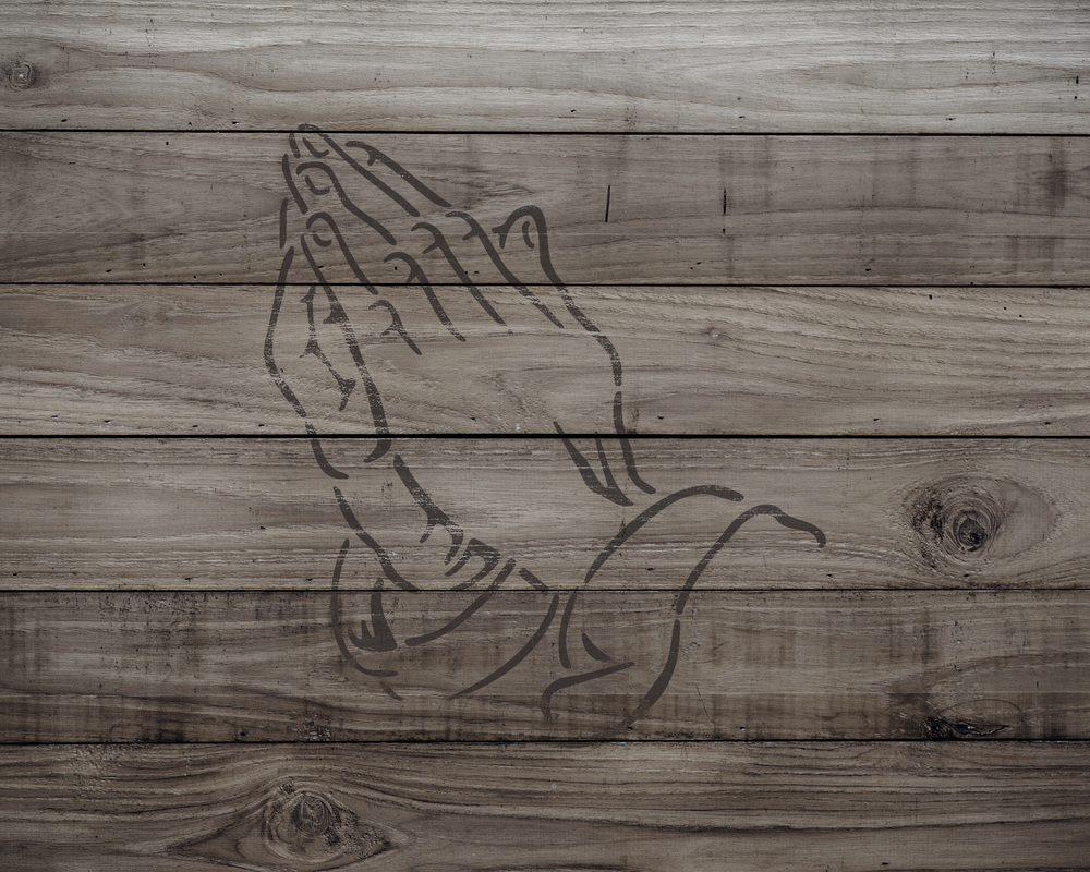 Praying Hands Stencil, Reusable Mylar Craft Stencil, 354