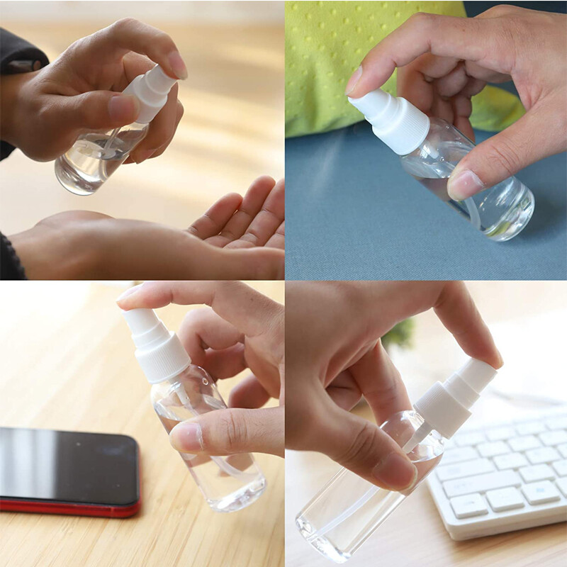 10ml-120ml Empty Portable Clear Plastic Spray Bottle Fine Travel Spray Container