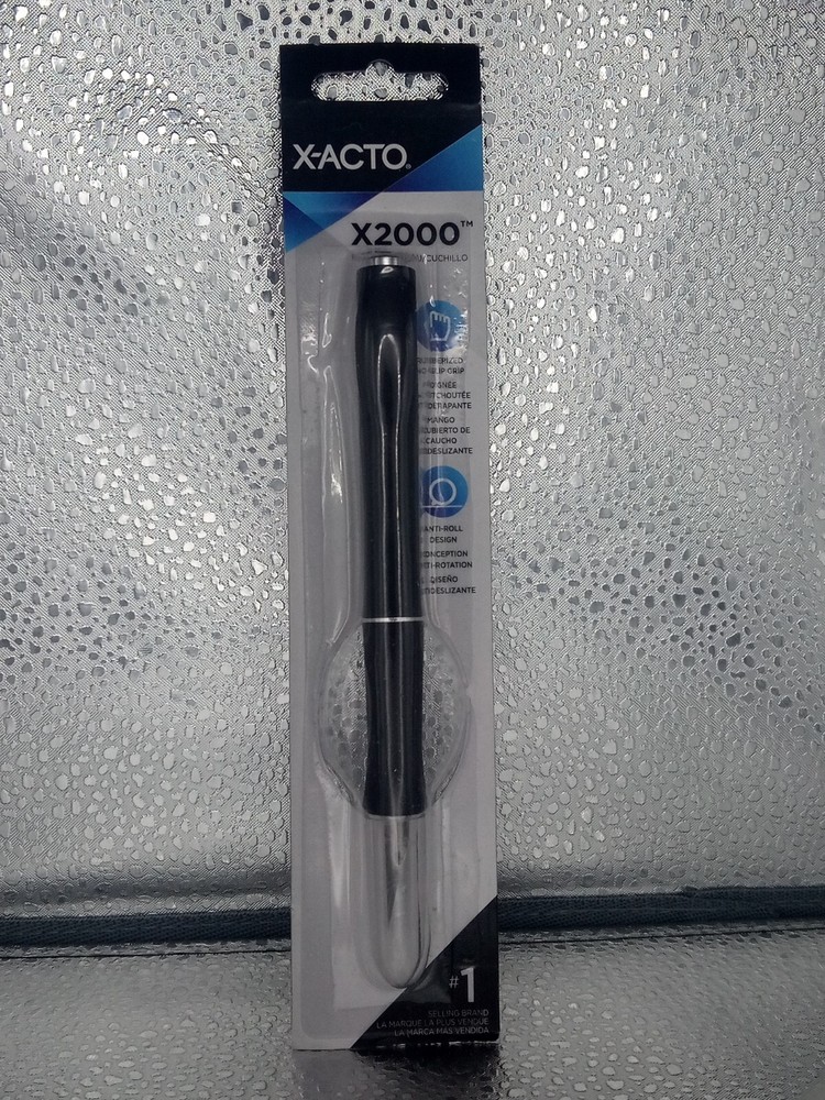 X-Acto X2000 x3724 Black A-Handle Anti-Roll Design