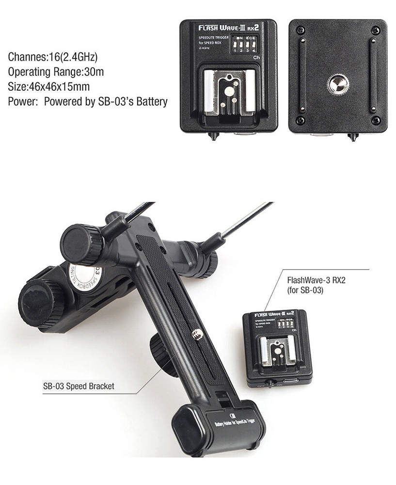 SMDV FLASHWAVE-3 RX2 Wireless Flash Trigger Receiver f Speed Lite FLASHWAVE-4 TX