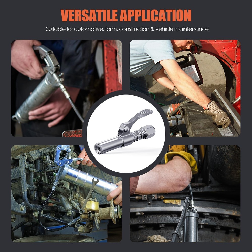 TRILINK Grease Gun Coupler 2-Pack, Quick Release Tips with...