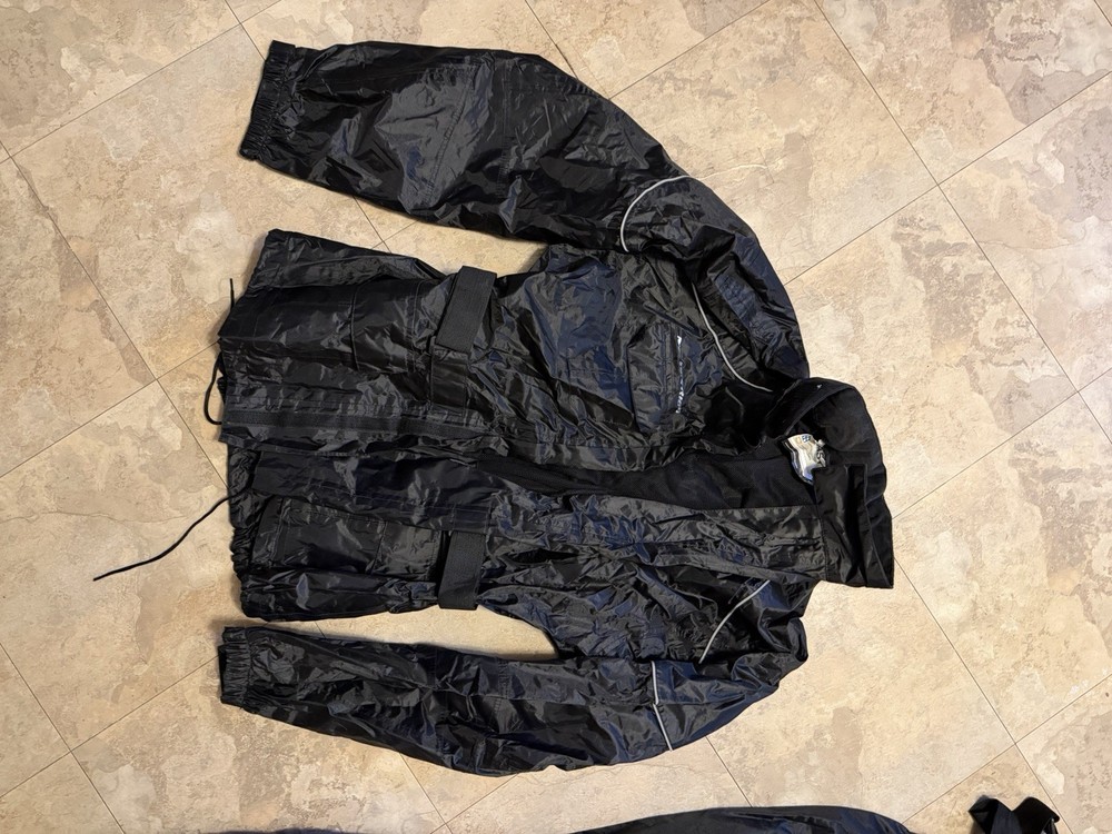 Nelson Rigg Black Rain Gear 100% Waterproof Size Medium as-3000