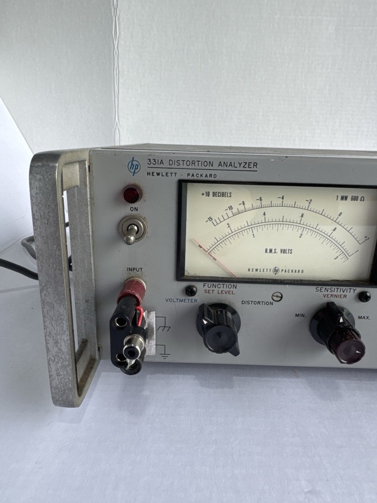 HP 331A Distortion Analyzer Hewlett Packard Vintage Audio Tester Powers On