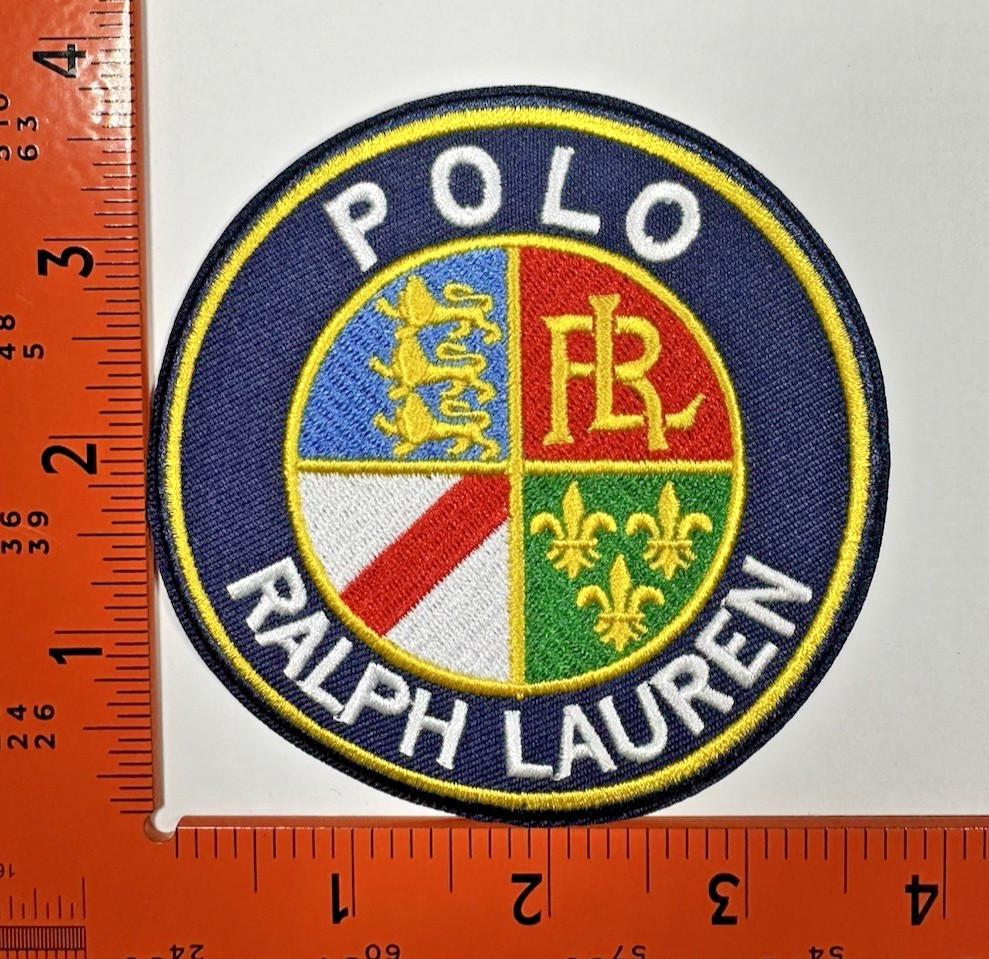 Polo Ralph Lauren Embroidered Patch Iron On Sew On Logo Badge USA
