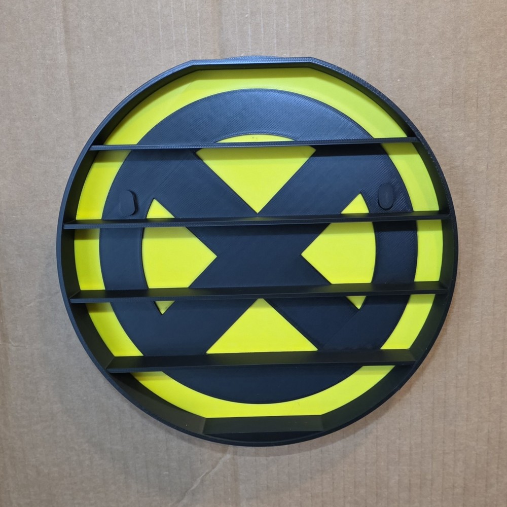 X-Men Doorables Shelf | Round Marvel Mini Figure Display | 10” Diameter