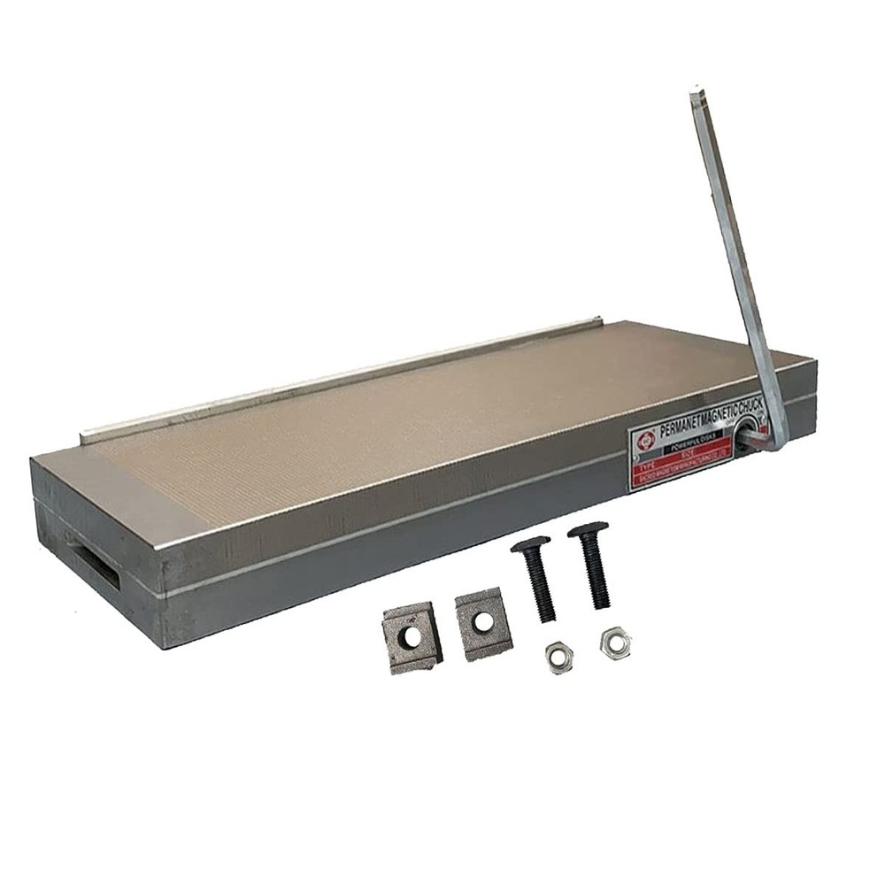 6x16" Fine Pole Magnetic Chuck - Powerful Sealed Rectangular Grinding Solution