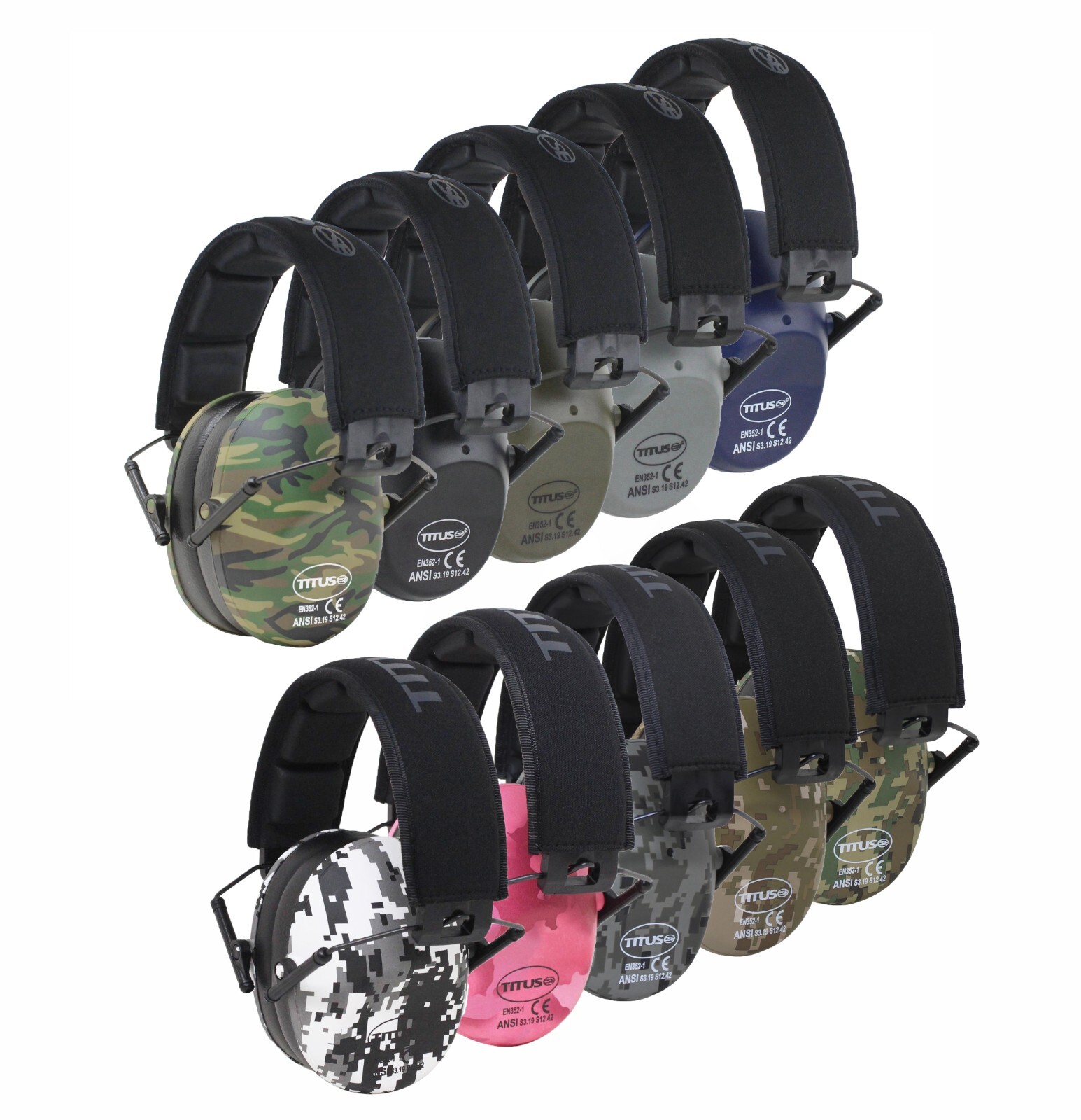 34 NRR SHOOTING FIRING GUN RANGE NOISE REDUCTION EAR MUFFS HEARING PROTECTION