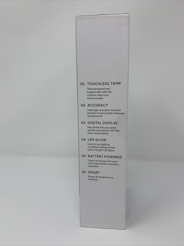 Sharper Image Touchless Thermometer - White