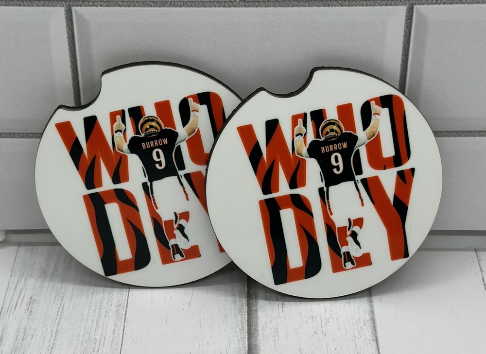 Who Dey Burrow Coaster Set