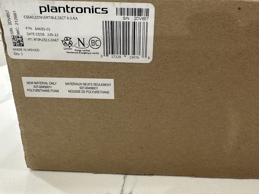Plantronics CS540 Wireless Headset System DECT 6.0 Convertible Base C054