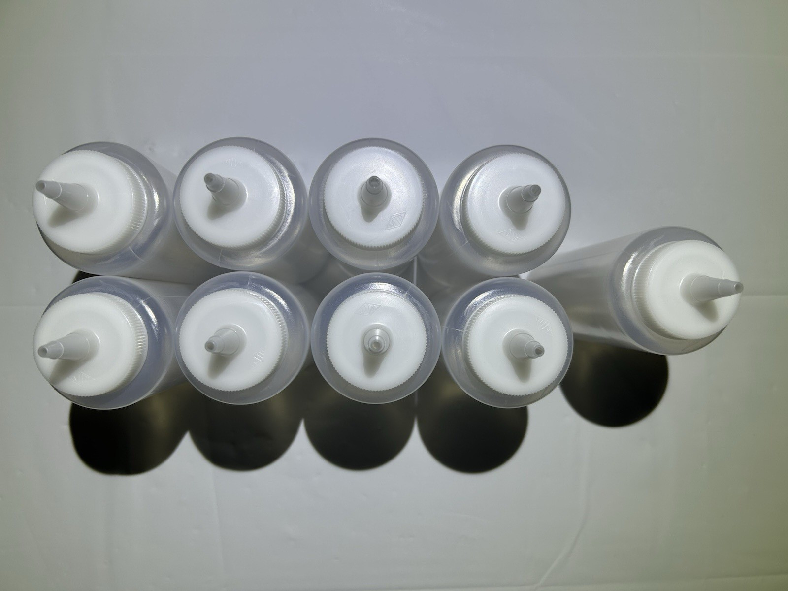 Condiment Plastic Squeeze Bottles 8 oz. Lot of 9