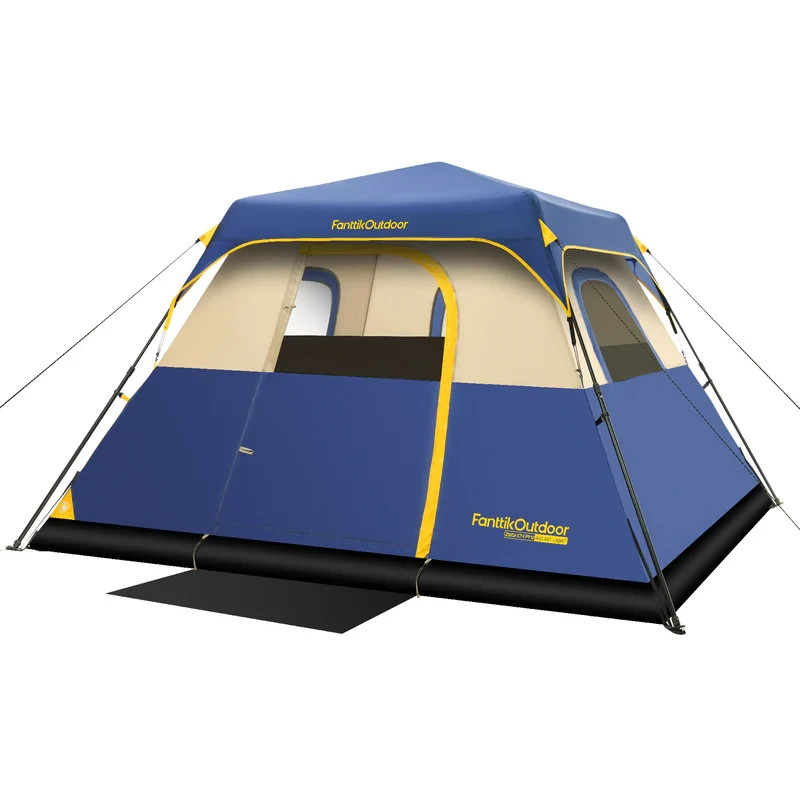 FanttikOutdoor Camping Tent 4 Person Instant Cabin Tent Setup in 60 Seconds