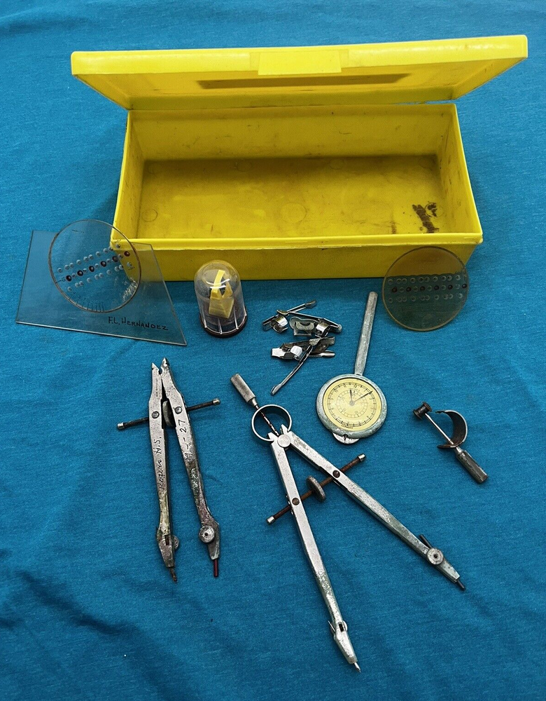 Vintage Drafting Tools DIETZGEN Opisometer, Tower Germany Compass, 1927 Compass