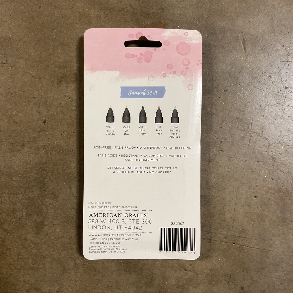 Creative Devotion Opaque Medium Tip Markers 5/Pkg - 6 Pack