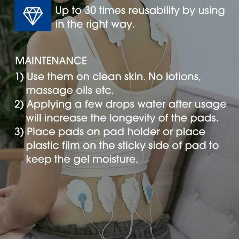 20PCS Electrode Pads Large Snap Replacement Tens For Electrode Pulse Massager