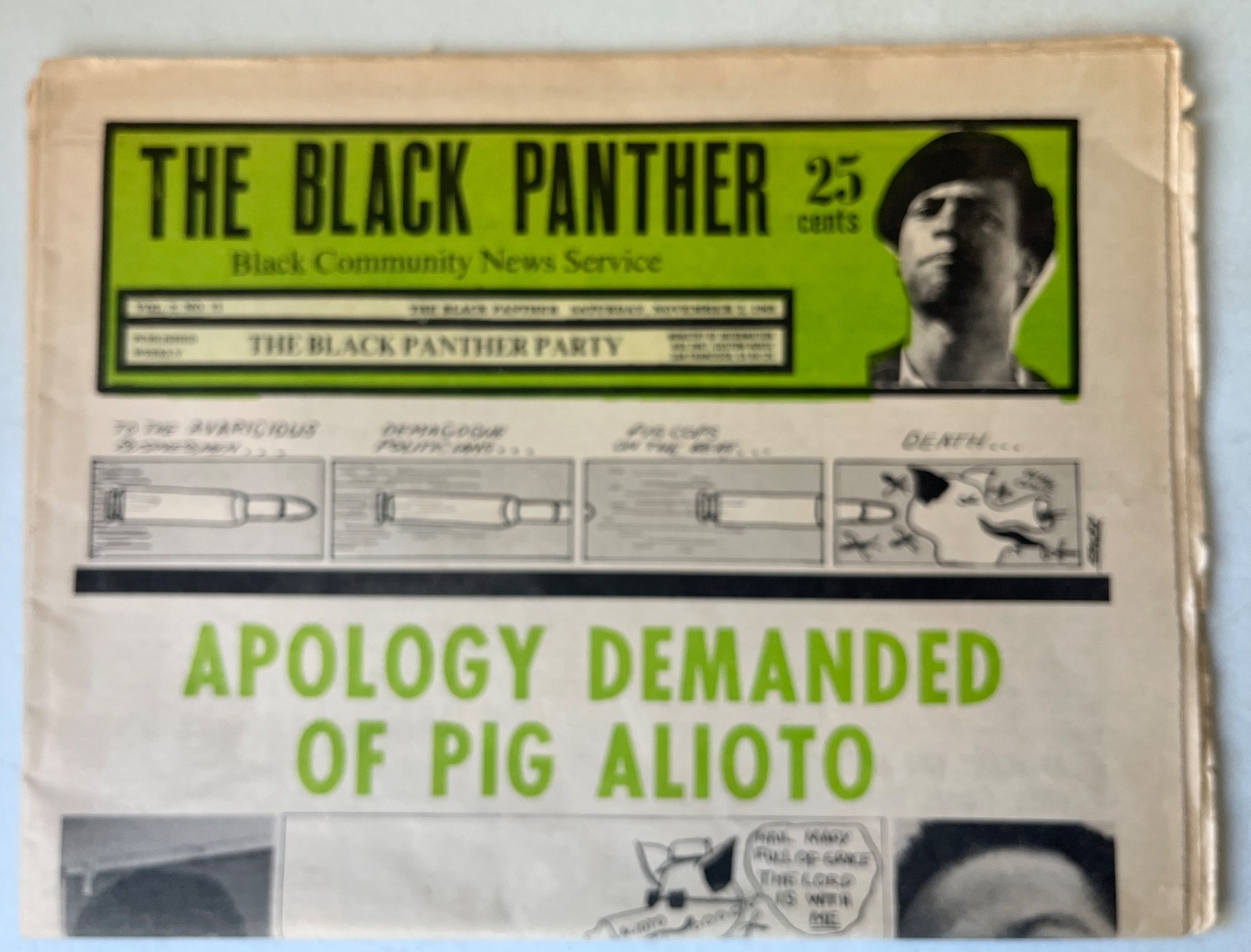 The Black Panther 1968 newspaper Political Posters Cleaver Newton Seale protest