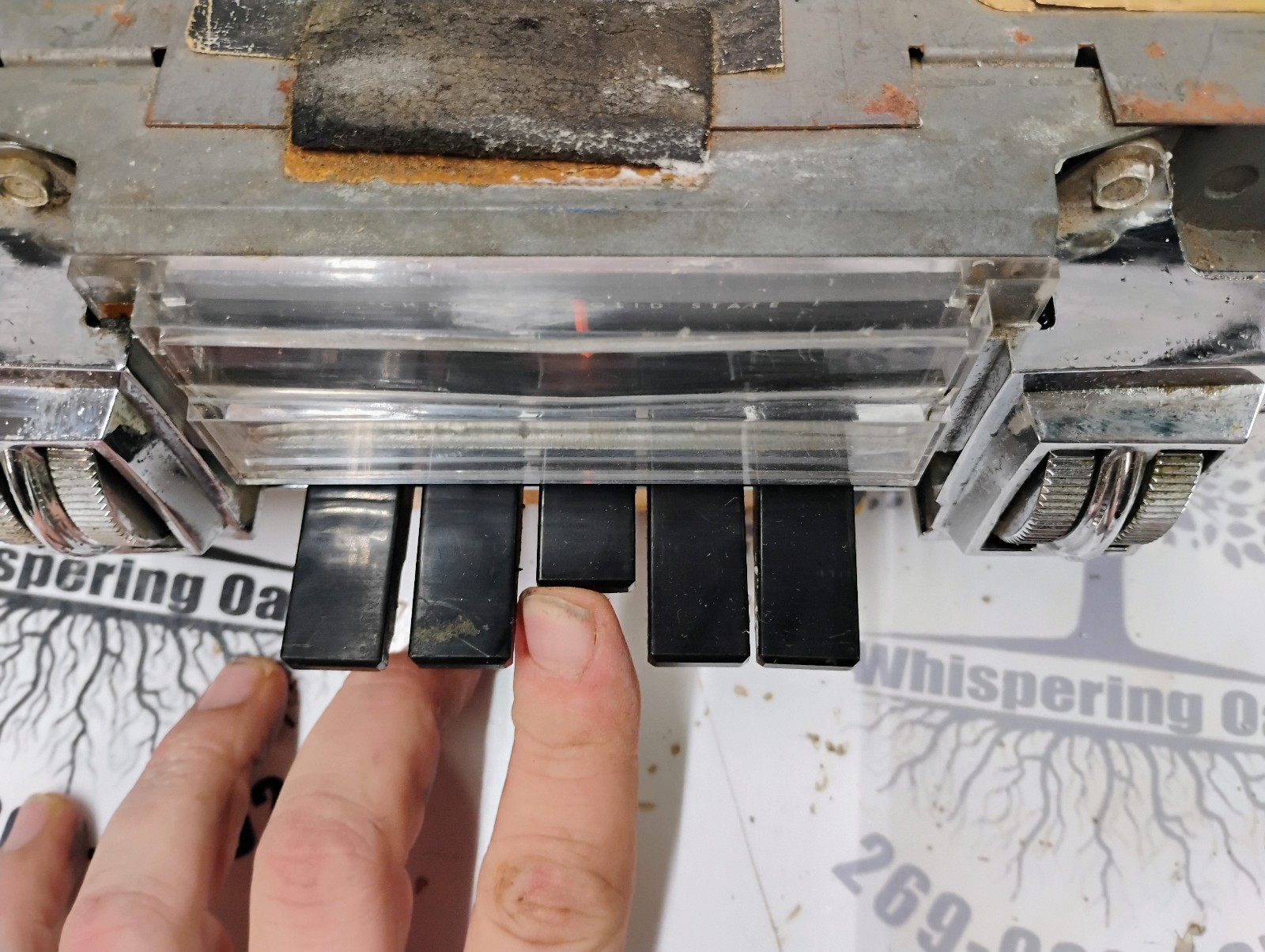 1968-1969 Dodge/ Chrysler Solid State Thumb Wheel AM Radio 2884-631