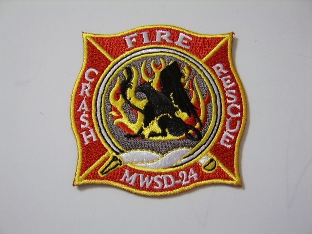 USMC PATCH - MWSD-24 FIRE*CRASH*RESCUE PATCH FULL COLOR