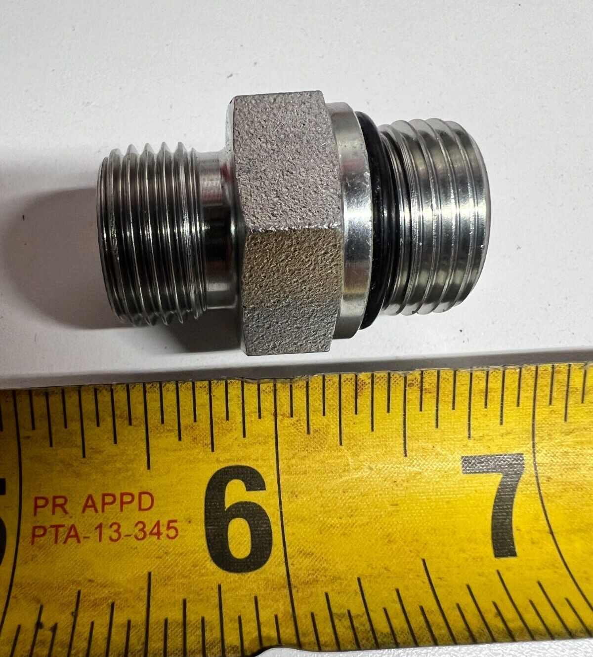 7062-10-8 Brennan Straight Metric Hydraulic Adapter 5/8" MORB x 1/2" Male BSPP