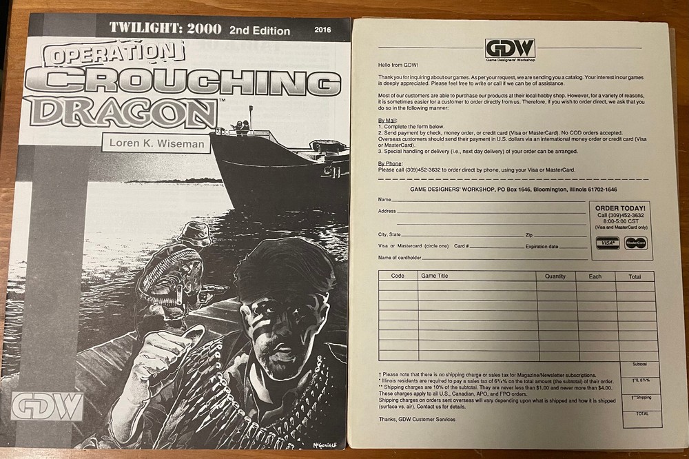 Operation Crouching Dragon - Twilight 2000 2nd Edition - GDW 2016