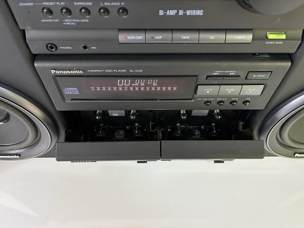 Vtg Panasonic SC-CH9 Stereo Integrated Amplifier & CD/Cassette System Tested