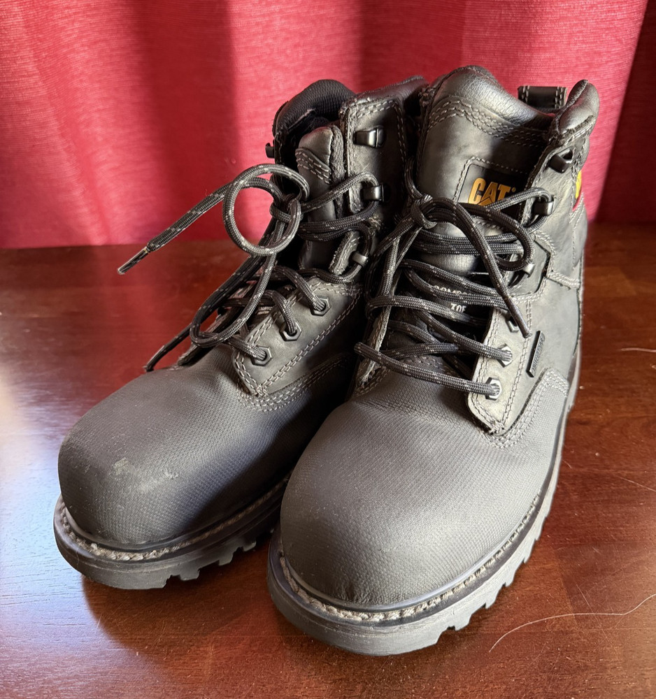 Caterpillar Precision Composite Toe Waterproof Work Boot Thinsulate Black Mens 7