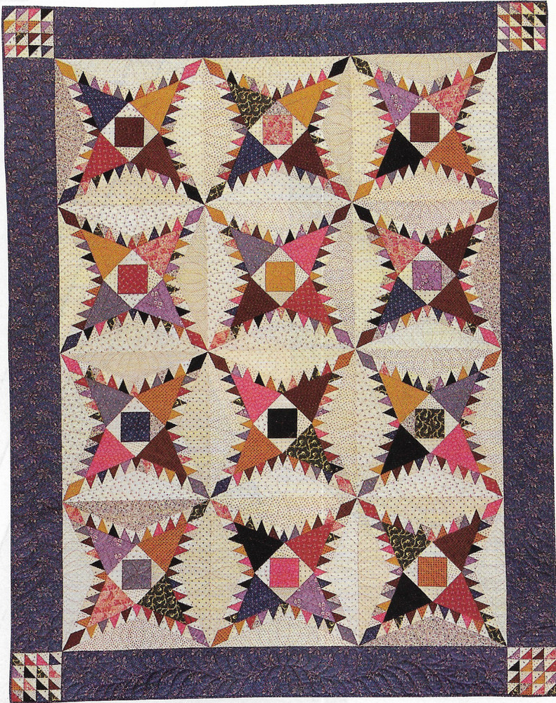 Pine Burr Quilt quilting pattern instructions