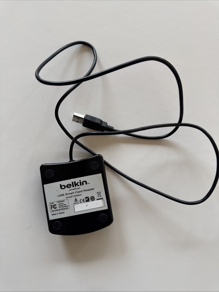 Belkin USB Smart Card Reader DoD Cac Reader Model #F1DN008Utt