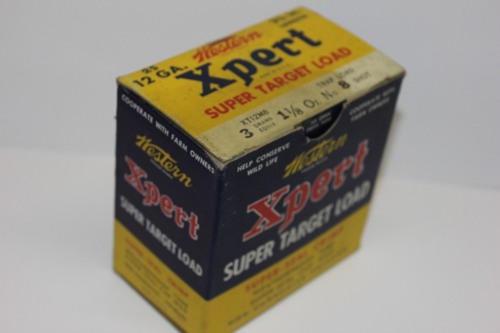 WESTERN "XPERT" 12 GAUGE SUPER TARGET LOAD SHOT SHELL BOX - EMPTY