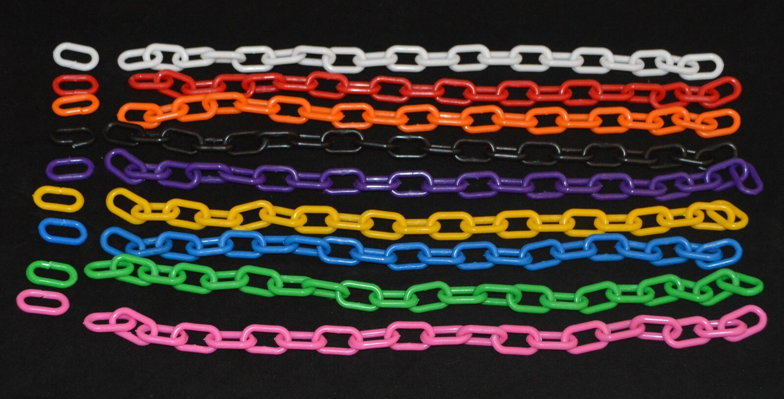 PLASTIC CHAIN GOAT ANIMAL COLLARS 1 1/2" X 3/4" LINKS 28" LONG